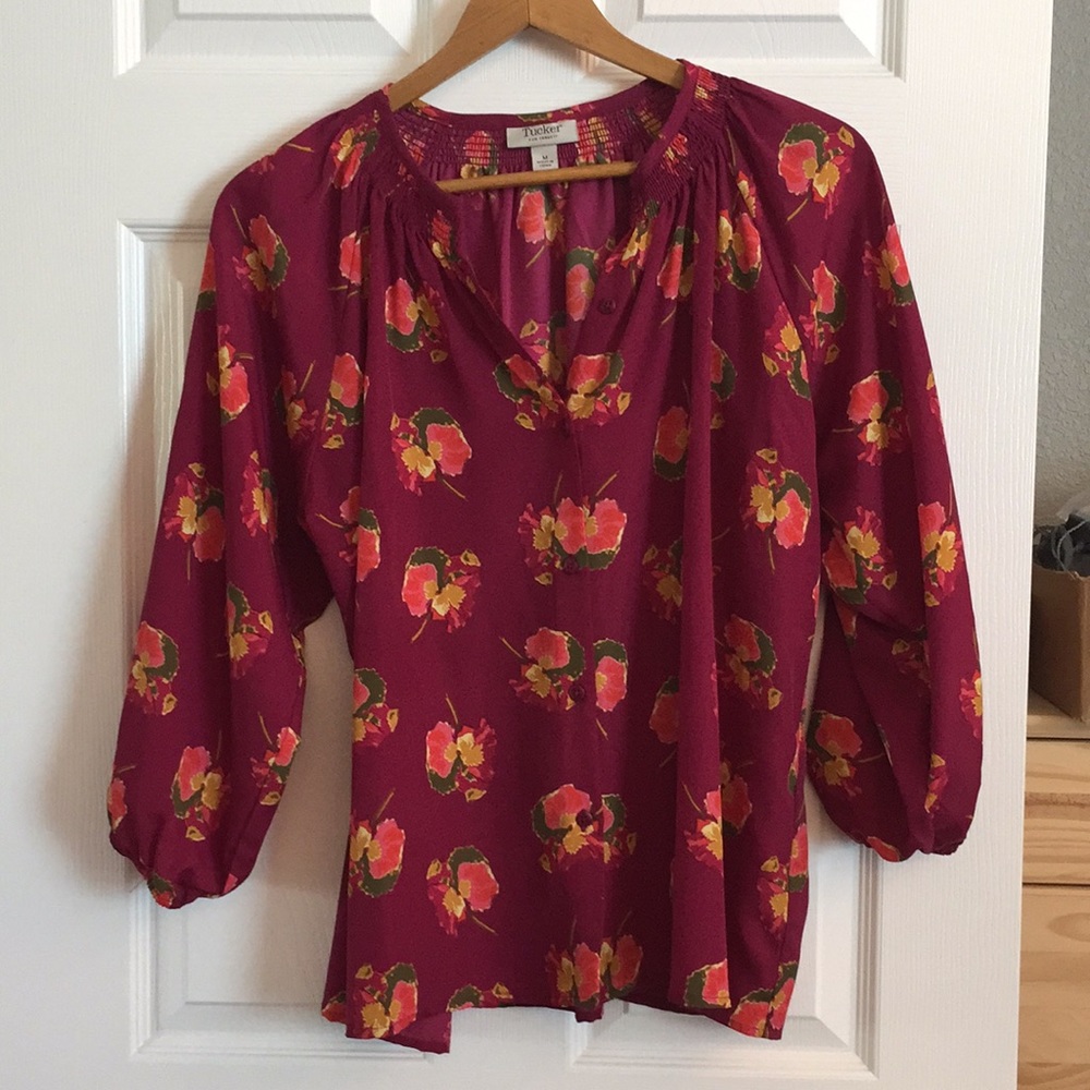 Tucker for target floral blouse